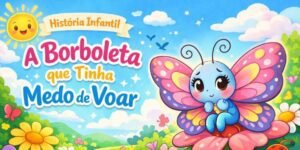 História infantil: A Borboleta que Tinha Medo de Voar para alfabetização página 1